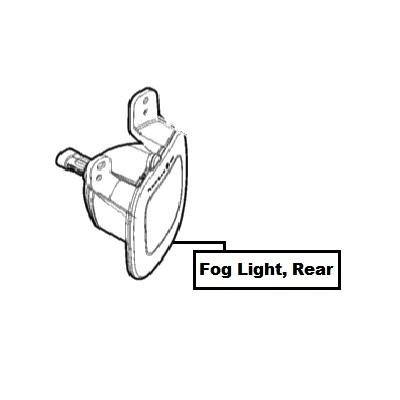 Jeep Renegade Fog Light, Rear RHD
