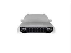 Jeep Renegade (RE) Piano Black Grille & Chrome Rings