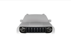 Jeep Renegade (RE) Matt Black Grille & Chrome Rings