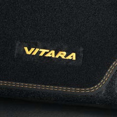 Suzuki Vitara Carpet Mat Set, with yellow logo & stitching RHD