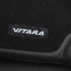 Suzuki Vitara Carpet Mat Set, with white logo & stitching RHD