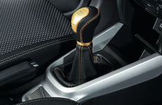 Suzuki Vitara Gear Knob Black with Yellow Inlay & Stitching 5-Speed MT