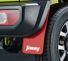 Suzuki Jimny Mudflap Set, Rear - Flexible Red