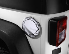 Jeep Wrangler (JK) Fuel Filler Door, Chrome 4-Door Version