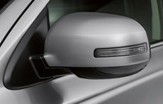 Mitsubishi Mirror Covers, Brushed Alloy - vehicles with side indicators