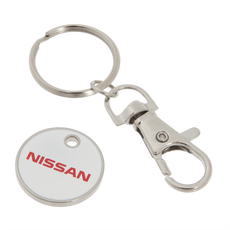 Nissan Trolley Coin Keyring EUR