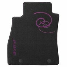 Nissan Juke (F15E) Floor Mats, Purple Stitching & Logo RHD 2010-2018